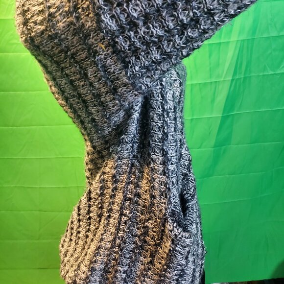 Vero moda denim wool turtle neck winter gray women sweater Small fall - Picture 6 of 16